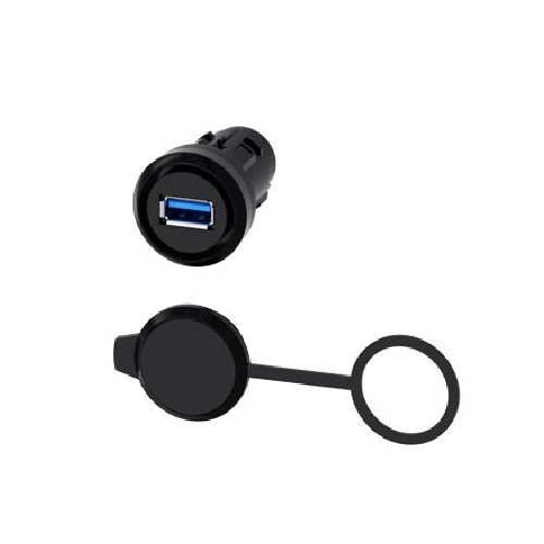 PUERTO USB 3.0 IP69K 22MM PLAST. NEGRO 3SU1900-0GA10-0AA0